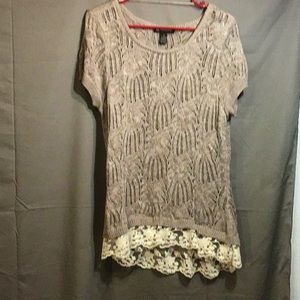 INC INTERNATIONAL CONCEPTS sweater XL grayish brn